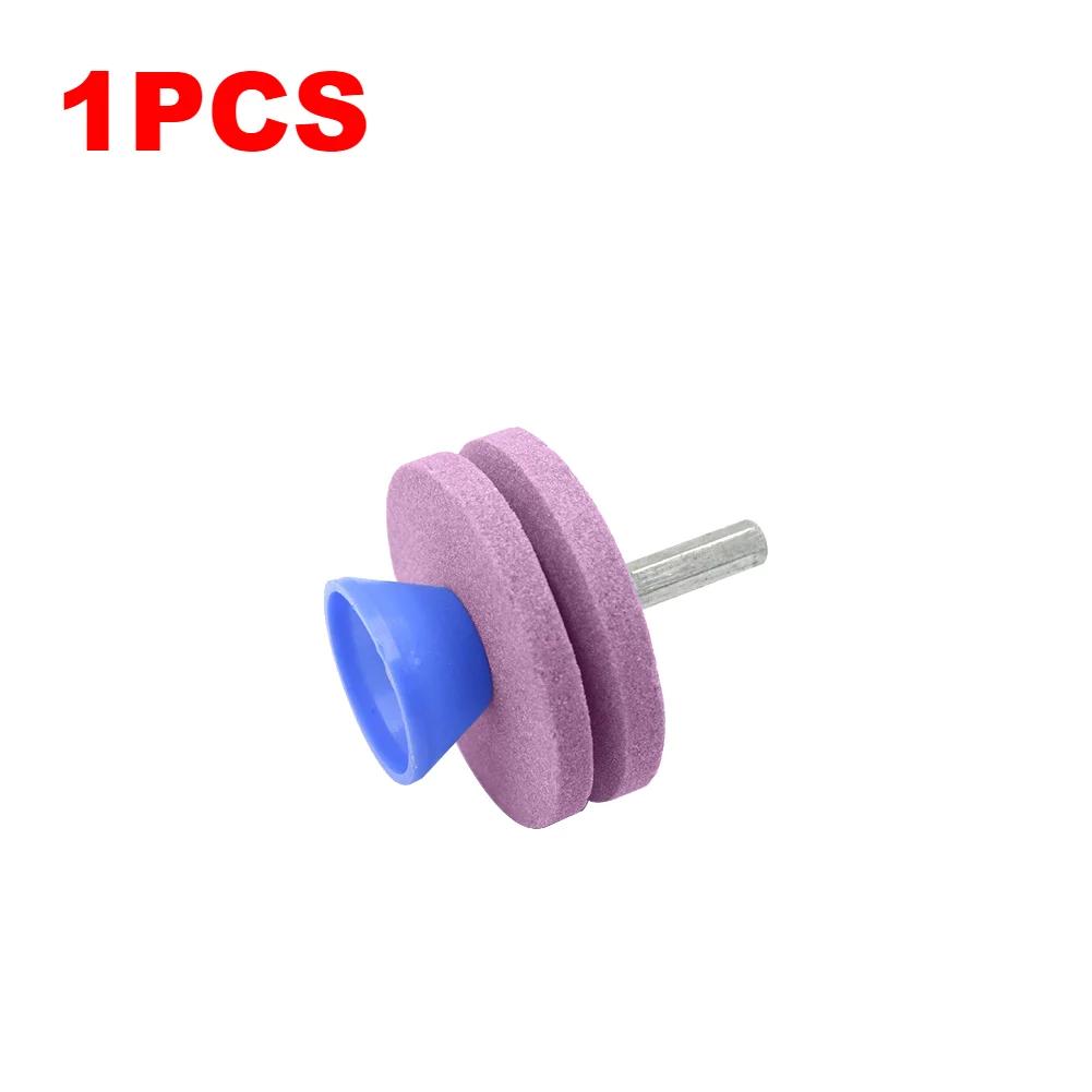 

55 мм точилка для газонокосилки четырехслойный точильный камень точилка для лезвий газонокосилки двойное шлифовальное сверло универсальное шлифовальное сверло