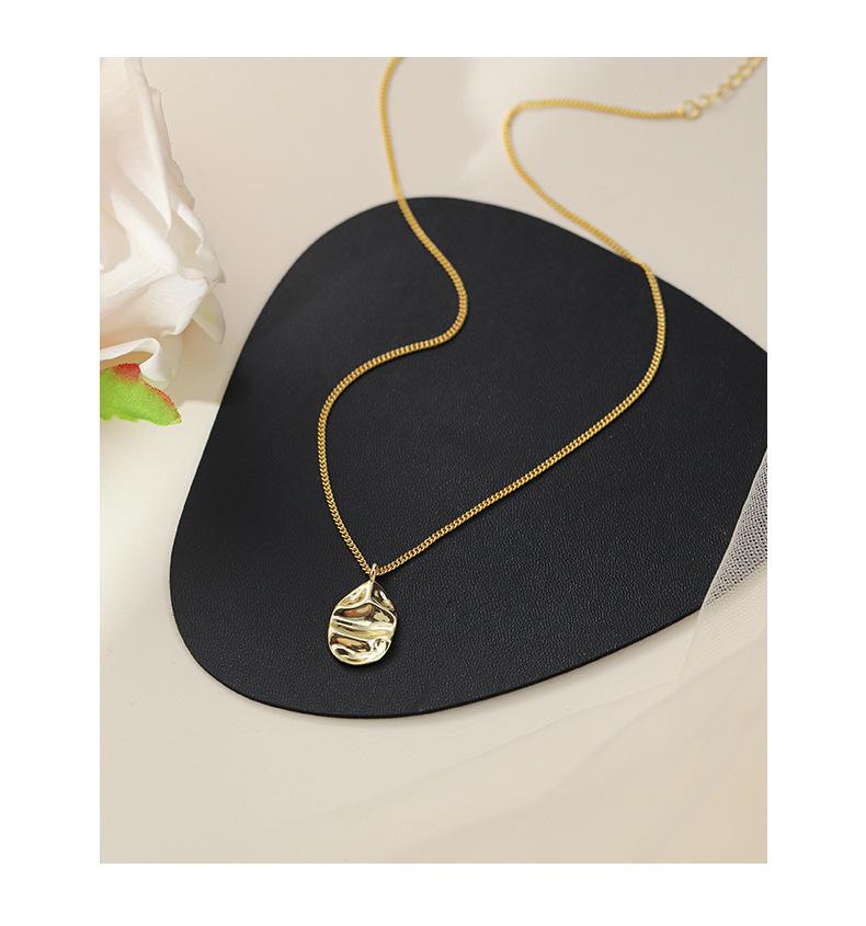Women's Hip-Hop Silver Water Drop Pendant Necklace - Simple & Stylish Clavicle Chain for Daily Wear
