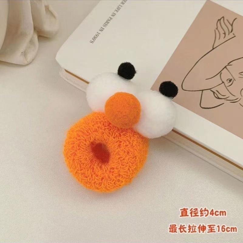 Children's Hair Band Cartoon Mini Funny Cute Big Eyed Hair Band Girl Candy Colored High Elastic Hair Loop