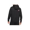 Nike Bluza z kapturem z haftowanym napisem, luźna, z długim rękawem, męska, czarna DD4667-010