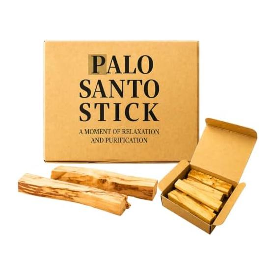 Palo Santo Stick 50g Peruvian Incense Wood Incense Purifying Incense Stick Natural Relaxing Effect Stress Nature Reading Meditation Yoga Healing Room