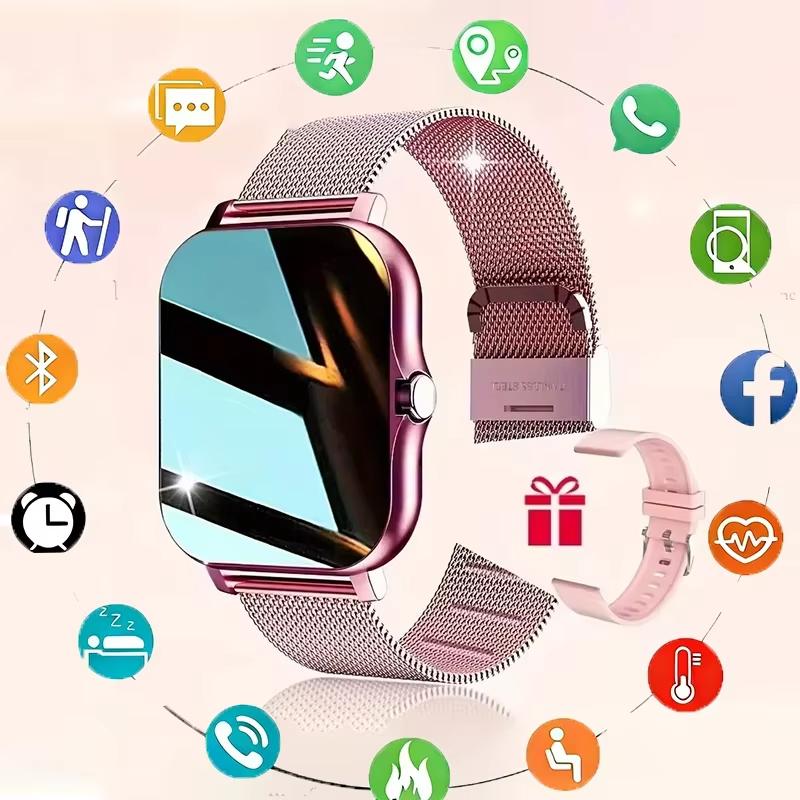 New Full Touch Screen Smart Watch for Men Women Gift Sports Fitness Watch Bluetooth Call Digital Smartwatch