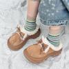 Thick-soled Snow Boots Winter New Mao Mao Cotton Drag Bow Outer Wear Thickened Warm Cotton Shoes