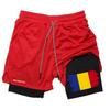 Romania Flag Camouflage Muay Thai Kick Boxing Shorts Men Women Unisex Casual Sportswear Double Layer Quick Dry Training Sport Gym Fitness Workout