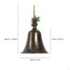 Christmas Bell Tree Hanging Decor Iron Pendant Xmas Ornament Decoration for Outdoor