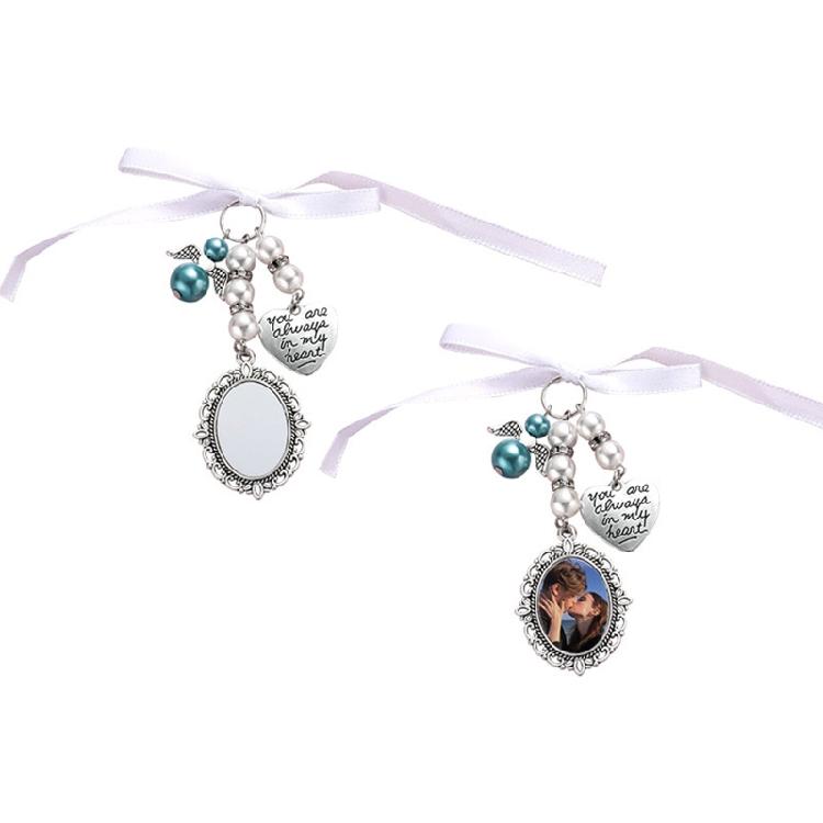 Wedding Bouquet Bridal Bouquet Photo Glamour Lace Oval Charms Party Decor