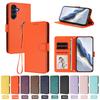 Single Color Leather Phone Coque Phone Case For Samsung Galaxy A17 A07 Magnetic Flip Wallet Cover Skin For Funda Galaxy A07 A17