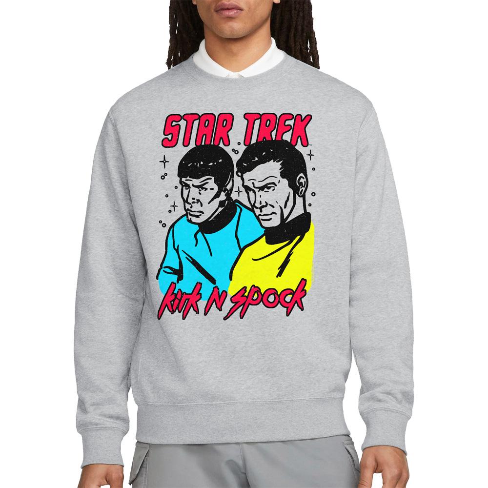 STAR TREK Unisex Adult Kirk & Spock Sweatshirt