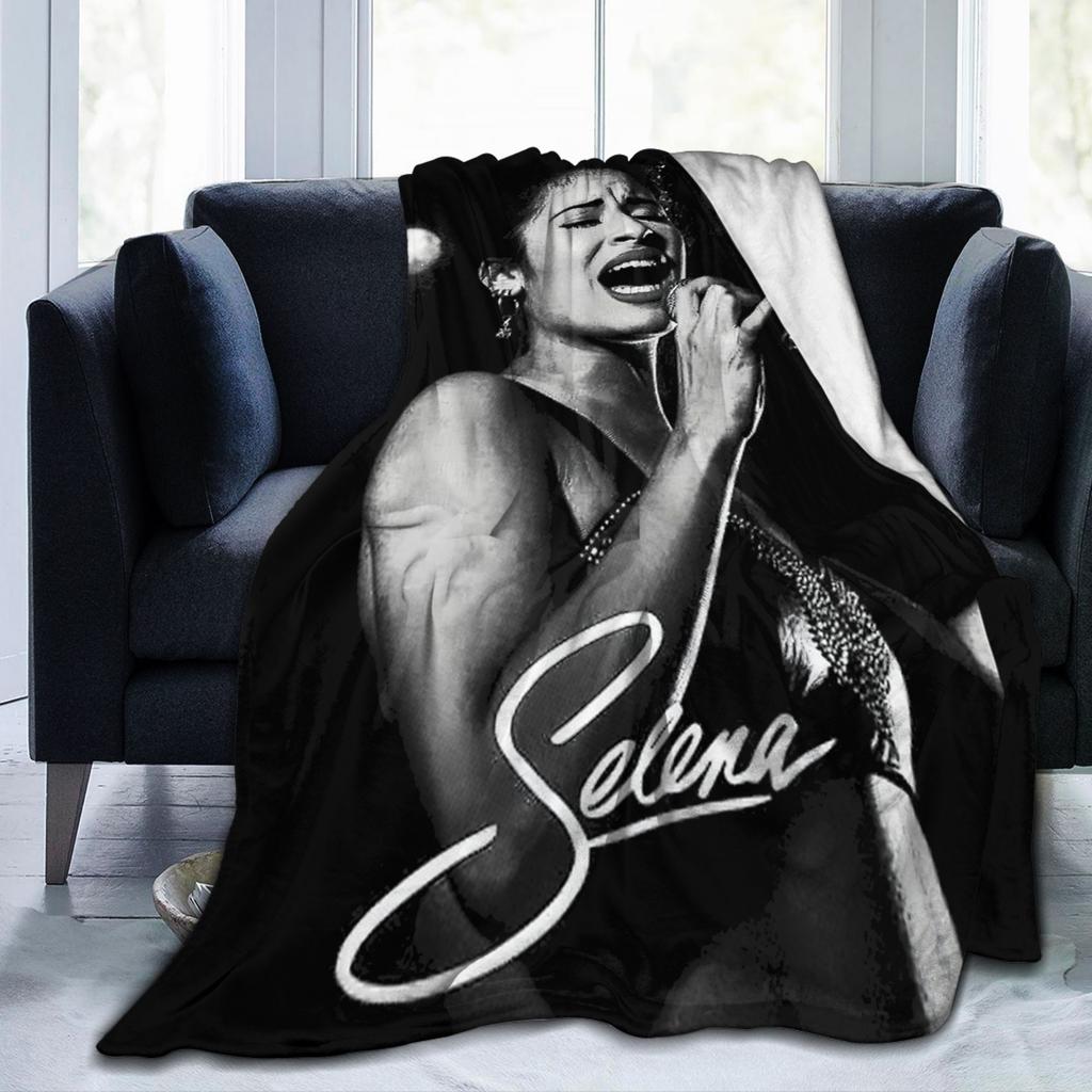 Tour Music 90s Lady Singer Selena Quintanilla Blankets Fleece Winter Multi-function Throw Blanket for Home Plush Thin Quilt