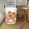 Laundry Hamper, Cute Cartoon Animal Party Pattern, Storage Basket with Handles, Polyester Fiber, Large Capacity Storage Basket, Laundry Basket, Portab