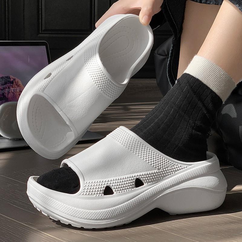 Fashion Comwarm Thick Bottom Slippers For Women Summer Fashion Outdoor Beach Shoes Soft Eva Female Platform Sandals Comfort House Slides