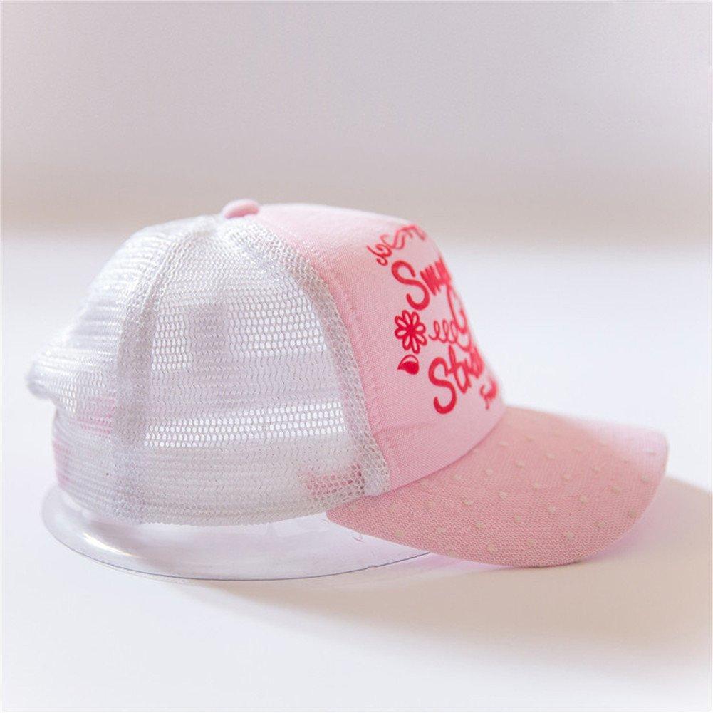 Baby Hat Kids Hat Cap Baseball Cap Sun Hat UV Cut Hat for Girls Children 525 52cm Circumference [LeafIn] (Pink, (Head 52-54cm))