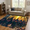 3D I-Itachi Cartoon Anime Living Room Non-Slip Area Rug Carpet for Bedroom Playroom Sofa,Easy Clean Home Decor Doormat Kid