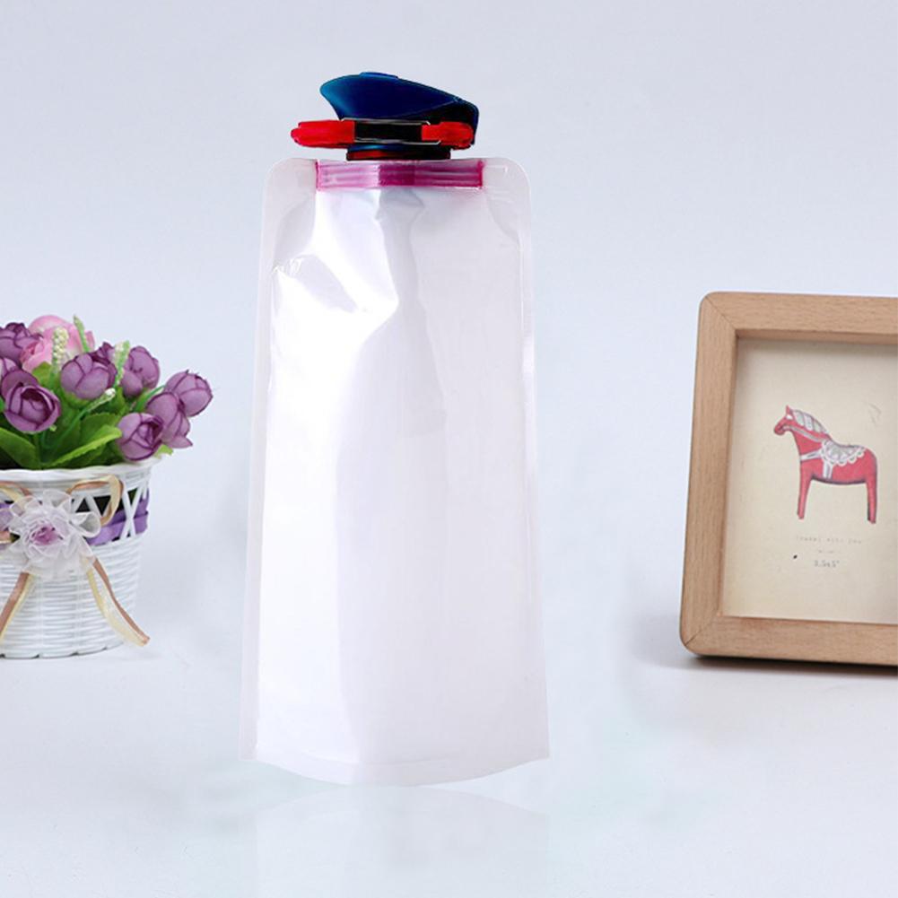 700ml Portable Folding Water Bag Waterproof Outdoor Sports Fitness Cycling Water Container Water Bottle Kettle