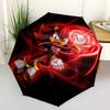 1pc Red Power Surge Shadow the Hedgehog Pattern Cartoon Umbrella, Fashionable, Personalized, High-Value Folding Umbrella, a Must-Have for Summer,