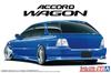Aoshima Bunka Kyozaisha Seria samochodów tuningowanych Honda CF2 Accord Wagon Wygładzanie Specyfikacja Model plastikowy 1/24 nr 94 '96 (Samochód)