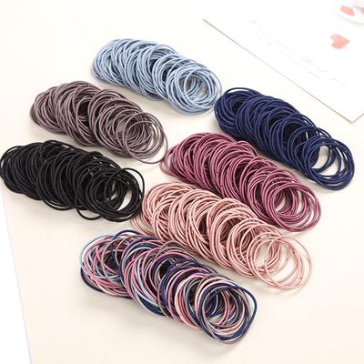 100Pcs Women Girls Hair Rubber Bands Hair Tie Ropes Elastic Hairband Ponytail Holders Headbands Scrunchies
