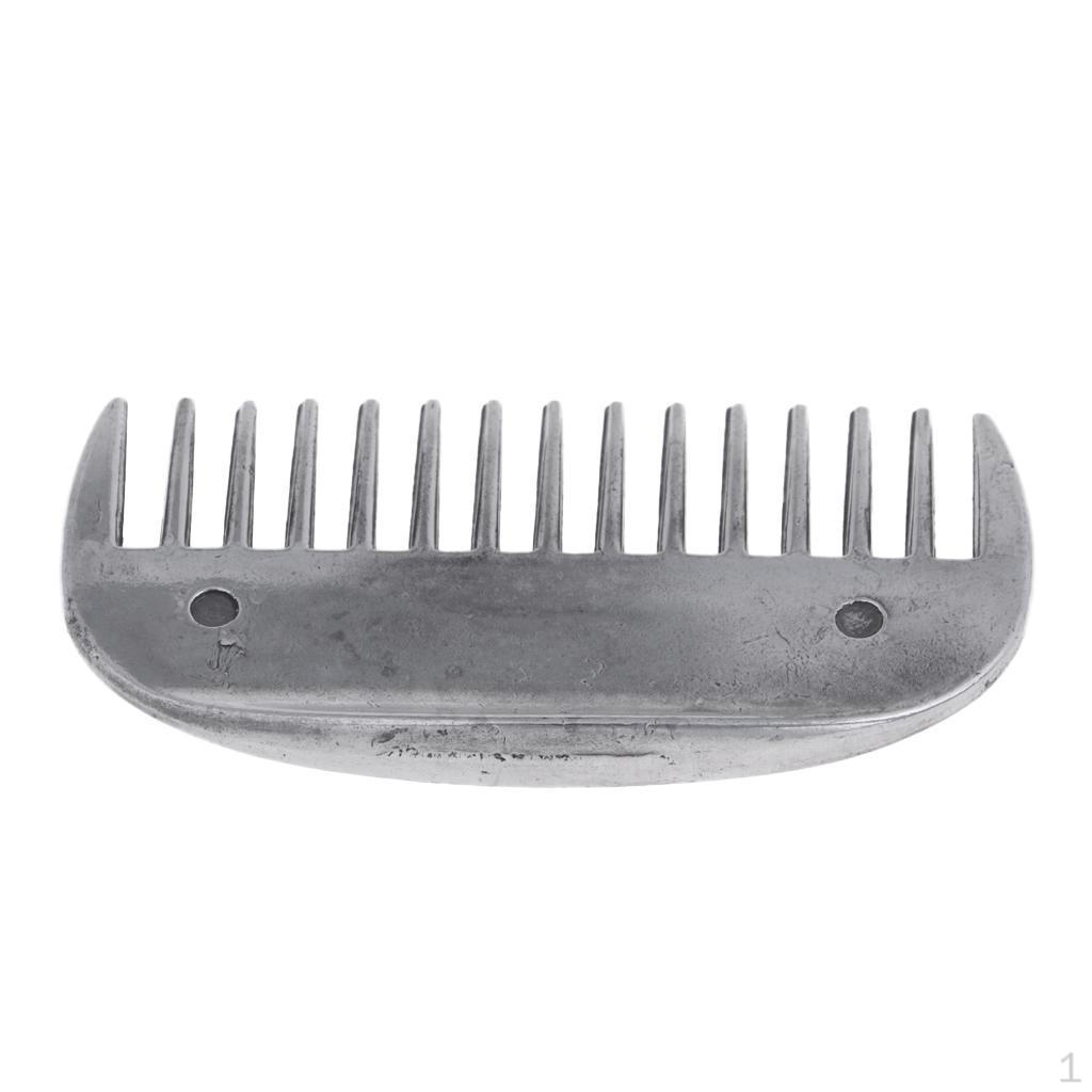 Stainless Curry Comb Brush Horse Grooming Equestrian Supplies Adults Outdoors