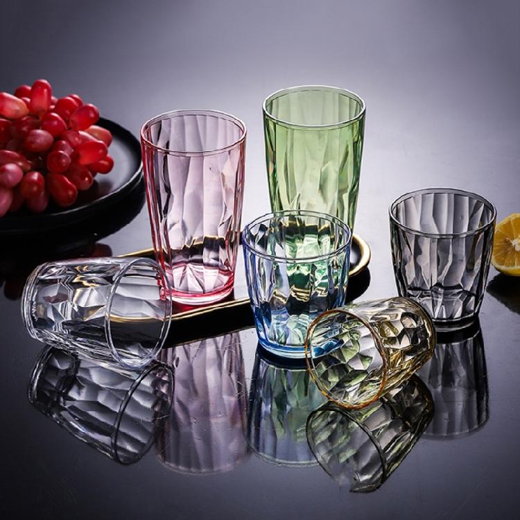 Shatterproof Wine Glasses Water Tumblers Reusable Fruit Juice Beer Champagne Cup