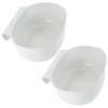 2Pcs Hanging Kitchen Trash Can Cabinet Door Space-Saving Plastic Garbage Bin Mounted Waste Container for Small Kitchens Office