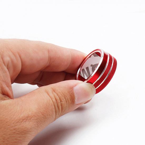 Alloy Red DRIVE MODE Adjust Knobs Ring Cover for Ford Explorer -