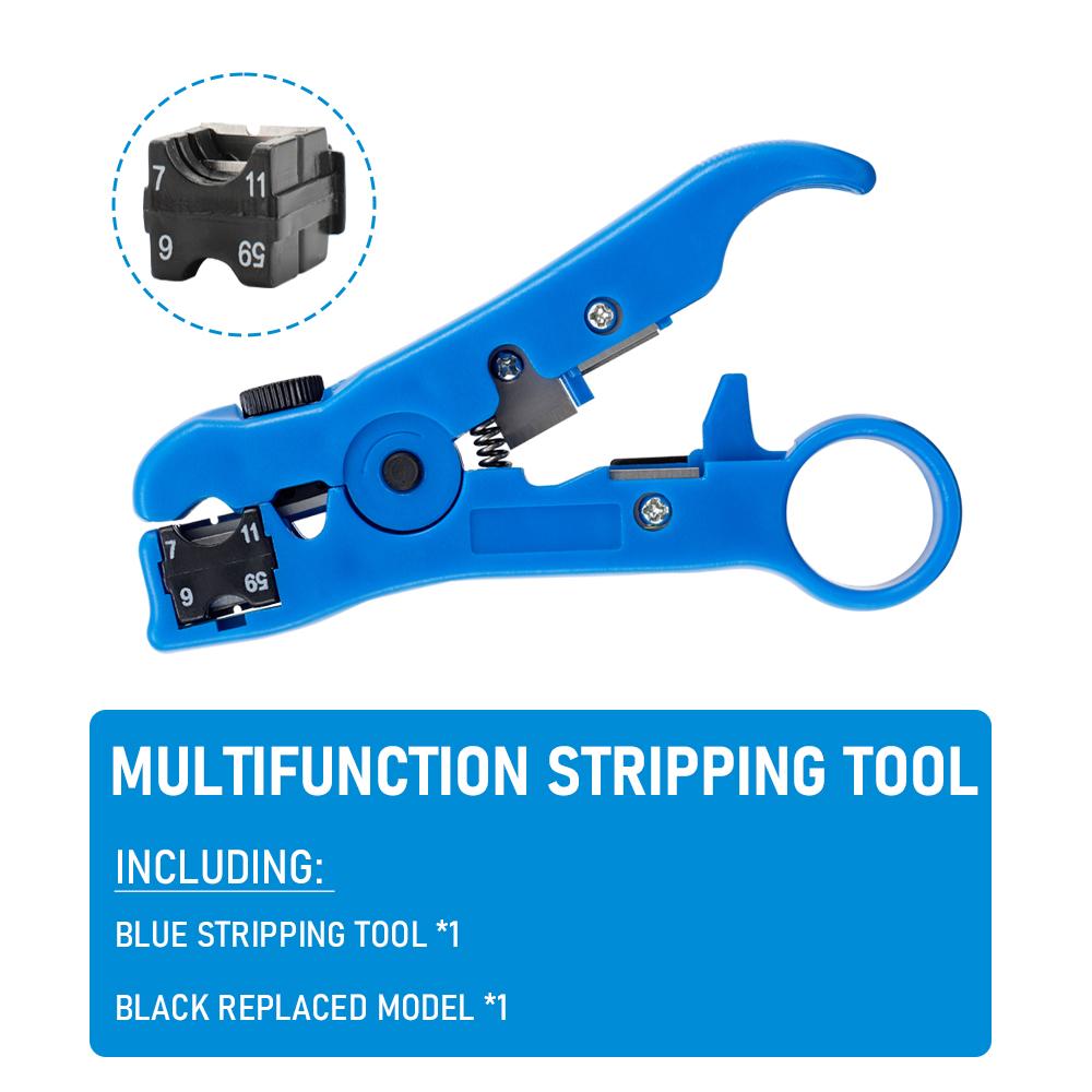 Multi-functional Electric Stripping Knife Pliers Tools Coaxial Cable Wire Pliers Cutter Striper For UTP/STP RG59 RG6 RG7 RG11