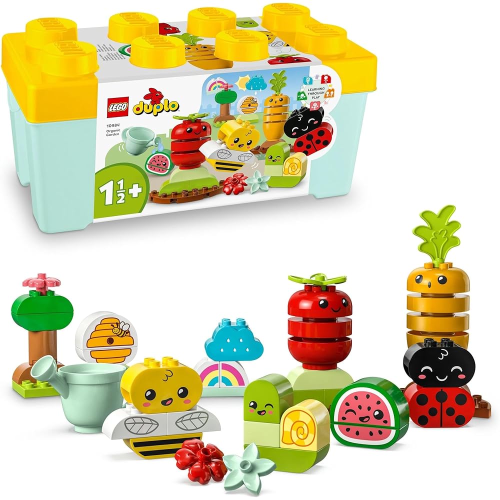 LEGO DUPLO Vegetable Garden Playset Educational Toy for Kids Ages 1.5-3 Years 10984