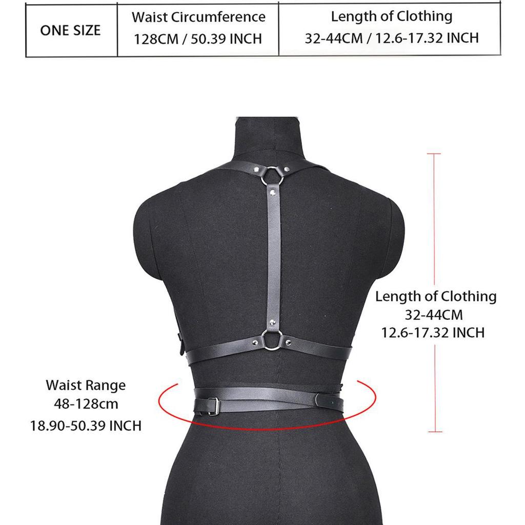 European & American Women's Sexy Gothic Leather Bondage Waist Seal Fashion Accessory