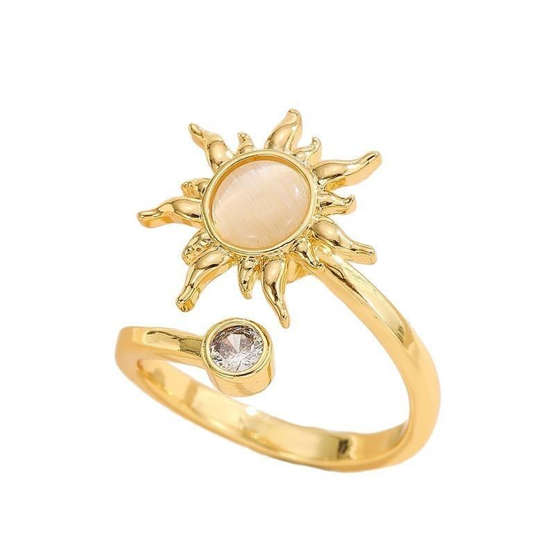 Fidget Spinner Ring for Women, Minimalist Fashion Rotatable Ring, INS Trend Light Luxury Cool Style Jewelry