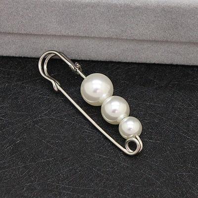 Alfinete de Pérola Simples 10 Peças Mais que Lenço Lenço Botão de Suéter Broche Acessórios Cardigã Fivela de Alfinete Simples Moda Especificações