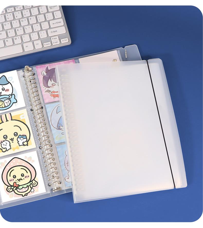 B5 26-Hole Large-Capacity Frosted PP Binder Cover & Refill Notebook Folder