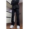 2025 Retro High Street Men's Wide-Leg Cargo Pants: Fashion Trend Casual Wear