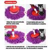 Spin Mop Stielgriff Ersatz Für Boden 360 Grad Drehbarer Bodenwischmop Stiel Ohne Fußpedal Version Griff Reinigungswerkzeug Set