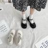 Women S Beaded Strap Thick Sole Mary Jane Shoes