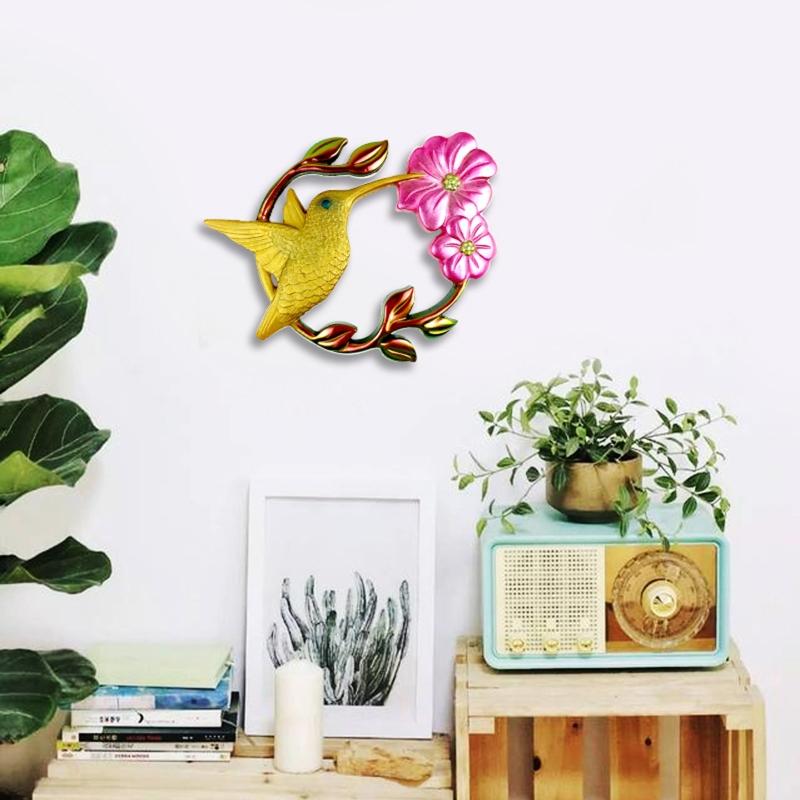Semi-stereoscopic Hummingbird Wall Ornaments Drop Glue Mold Diy Wall Pendant Desktop Decoration Epoxy Silicone Mold