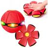 2-in-1 Flying Disc Frisbee Ufo Ball Throwing Toy - Red