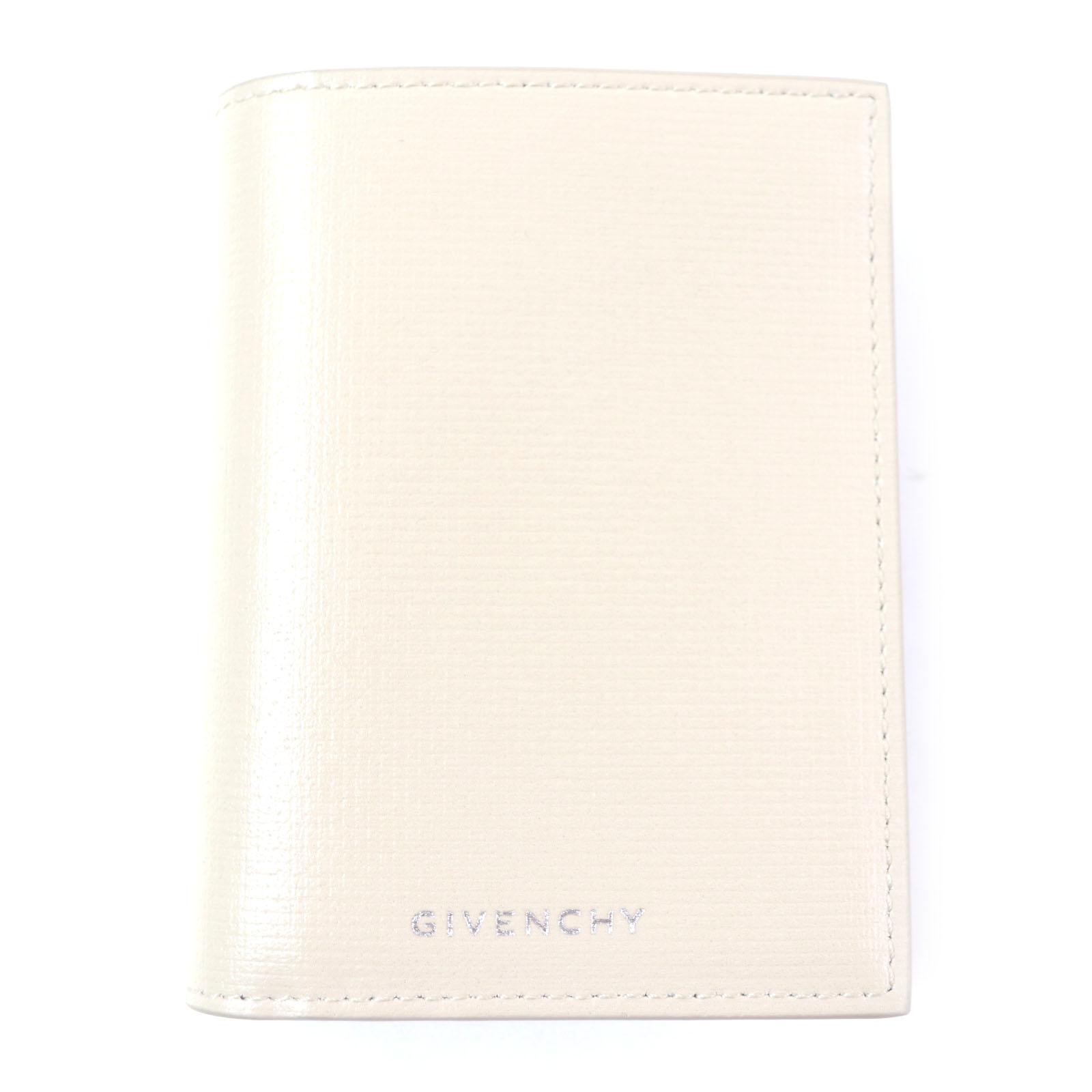 Pristine GIVENCHY Bifold Wallet Classic 4G Card Boulder Beige leather mens Used