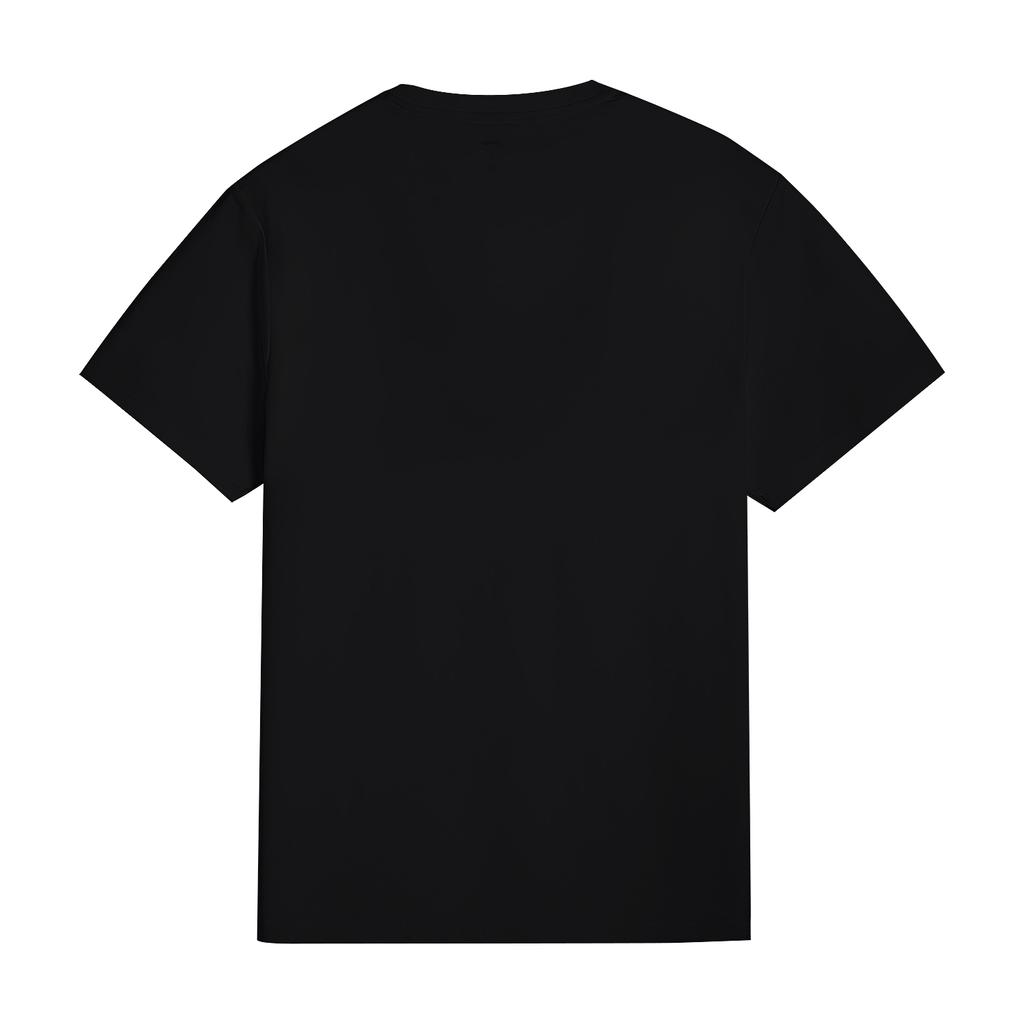 Li Ning Versatile Short Sleeve Comfortable Shorts Casual Sports Suit Men suit Black W879-1+W685-1
