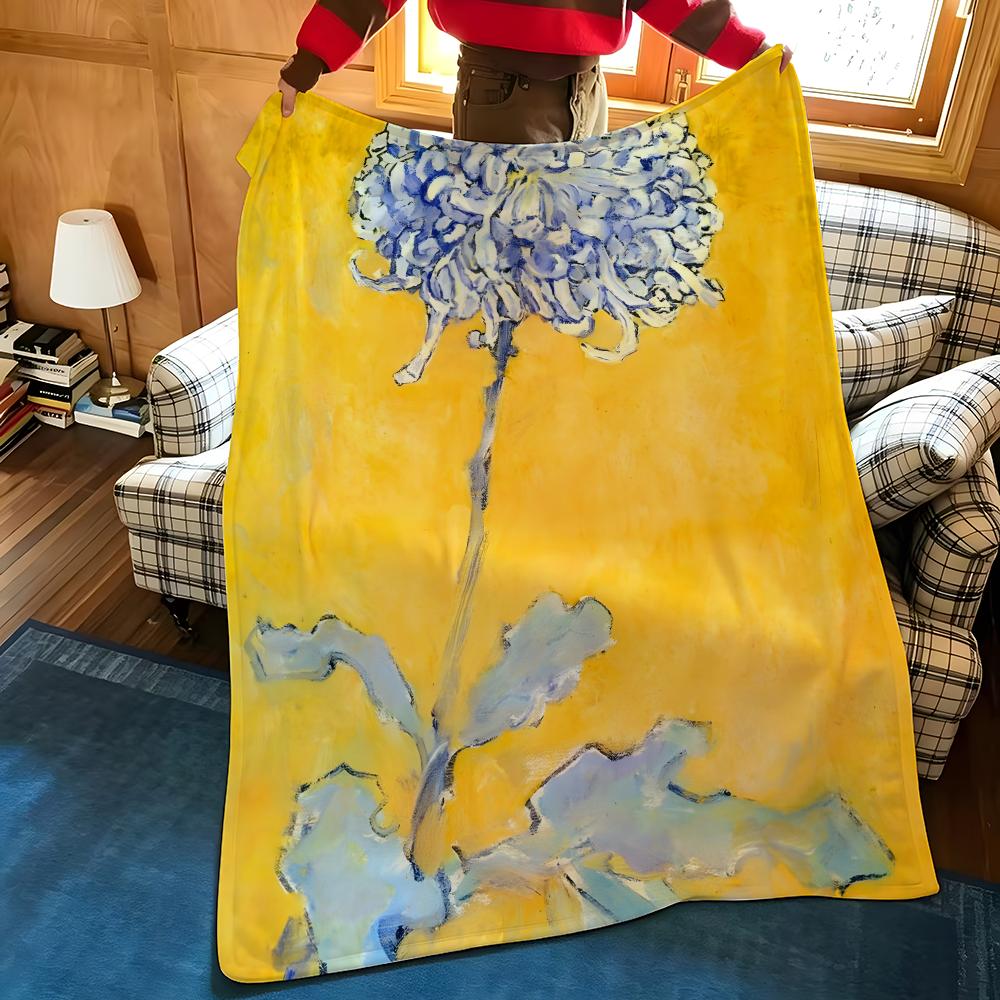 Künstler M-Mondrian Kuscheldecke Flanell Gemütlich Druck Tragbar Langlebig Maschinenwaschbar niedlich Cool