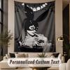 Custom Text Printed Tapestry Ariana Grande Pattern Large Wall Hanging Indoor Room Decor
