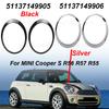 Gloss Black/Silver Plated Car Headlight Frame 51137149905 For MINI Cooper S R55 R56 R57 R58 Clubman 2007-2015 51137149906