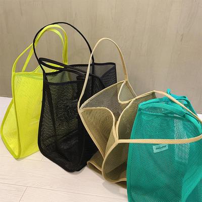 2025 Stylish Transparent Mesh Single Shoulder Crossbody Bag - Lightweight, Versatile for Shopping and Beach