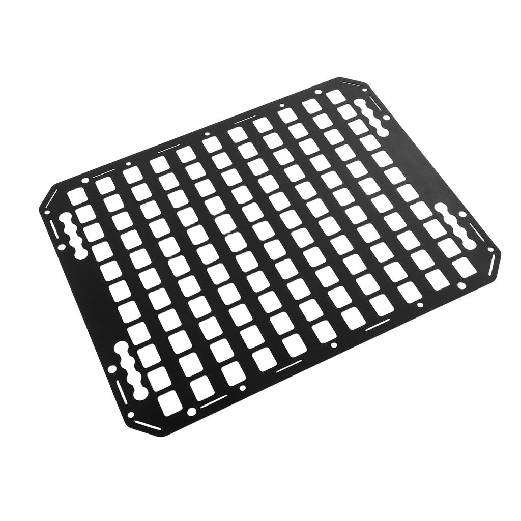 Truck Bed Molle Panel Aluminum 18.27x22.99x0.08in   Storage   Tools Rack for Sedans SUVs Pickups Trucks RVs Trailers