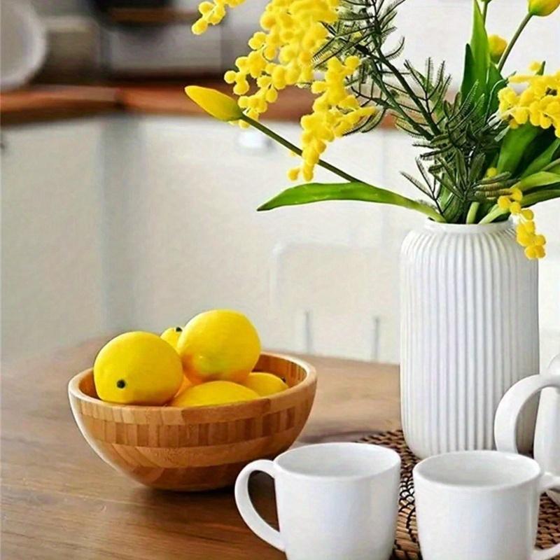 Strawberries - Red Plastic Fruit Decorations for Home, Kitchen, Parties, Photo Props - Versatile Year-Round Summer Decorations