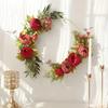 Vintage Gold Metal Flowers Hoops 10-50cm Garland Rings Party Supplies Round Rings  Christmas Decor