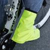 ESLNF Windproof Waterproof Shoe Covers High Visibility Reflective Anti-Slip Reusable Overshoes for Motorcycle Cycling
