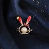 Bo Xin Yun High-End Cute Rabbit Pearl Brooch - Cartoon Corsage Pin