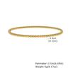 Vintage Stainless Steel Chain Cubic Zircon Bracelet, Delicate 18K Gold Plated Open Bangle, Fashion Waterproof Jewelry for Women