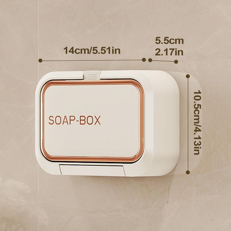 Bar Soap Holder For Shower Soap Box Adhesive Sponge Storage Organizer Draining Saver For Shower Bathtub Home Kitchen Sink