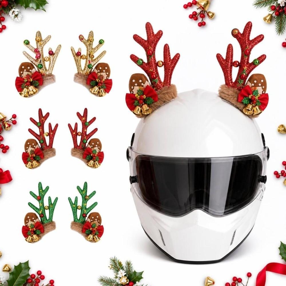 3D Motorcycle Helmet Decoration Creative Motorcycle Helmet Antlers Holiday Atmosphere